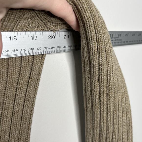 Abercrombie And Fitch Sweater Mens XL Tan Ribbed Knit Muscle Pullover Preppy Y2K - Picture 3 of 12